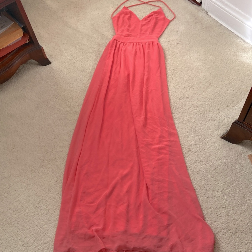 Totally backless maxi dress